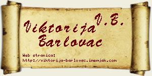 Viktorija Barlovac vizit kartica